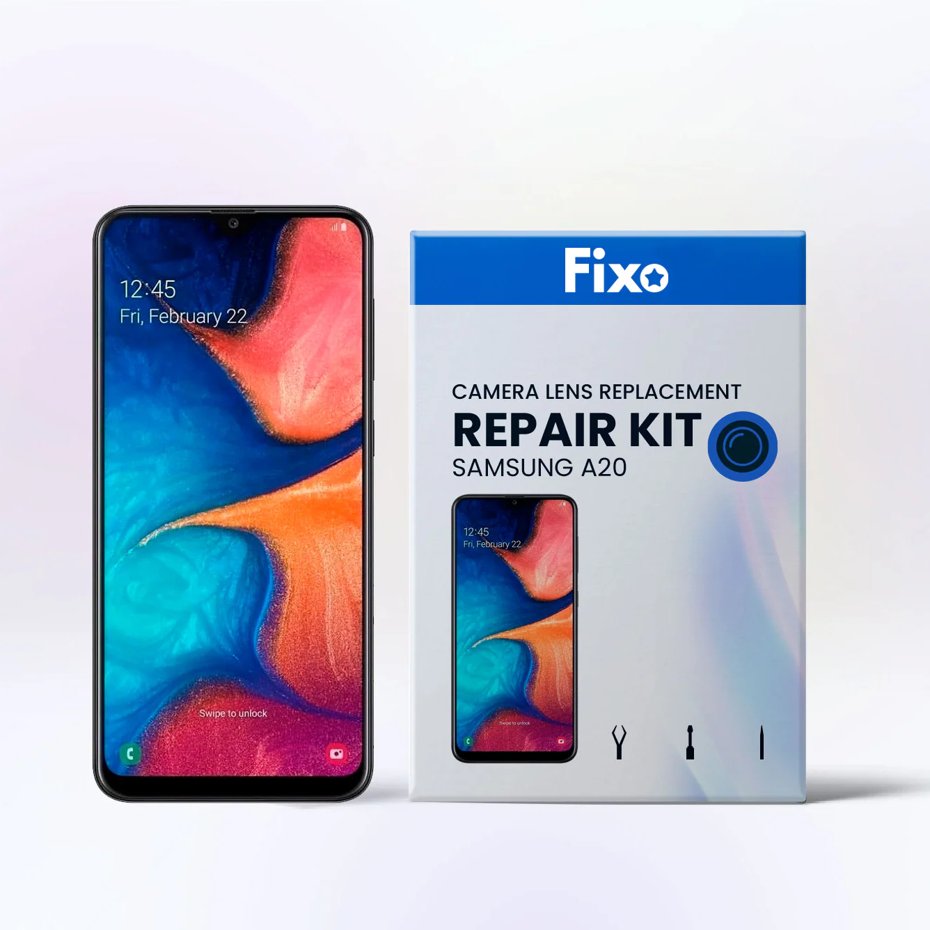 Samsung Galaxy A20 DIY Rear Camera Glass Repair Kit