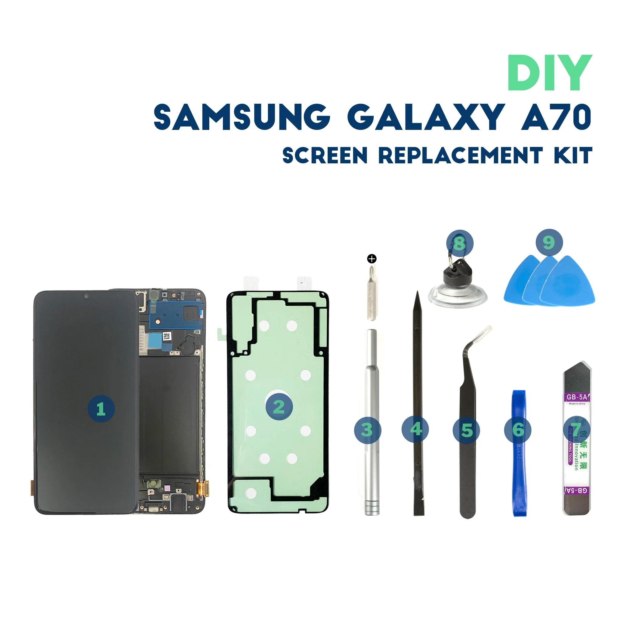 Samsung Galaxy A70 DIY LCD Screen Repair Kit - Image 2