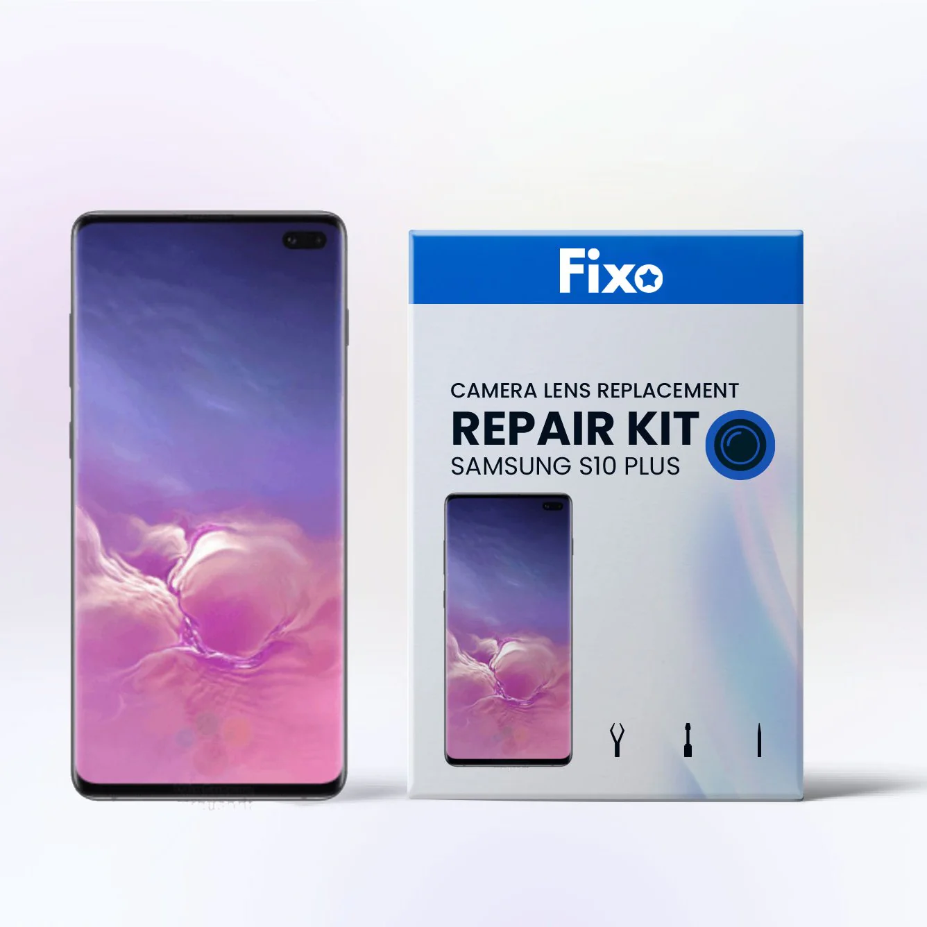 Samsung Galaxy S10 Plus DIY Rear Camera Glass & Cover Repair Kit