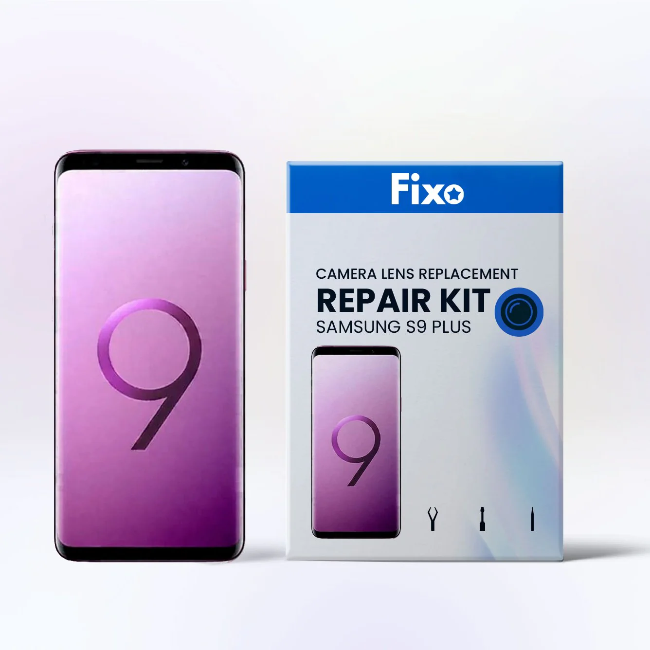 Samsung Galaxy S9 Plus DIY Rear Camera Glass Replacement Kit