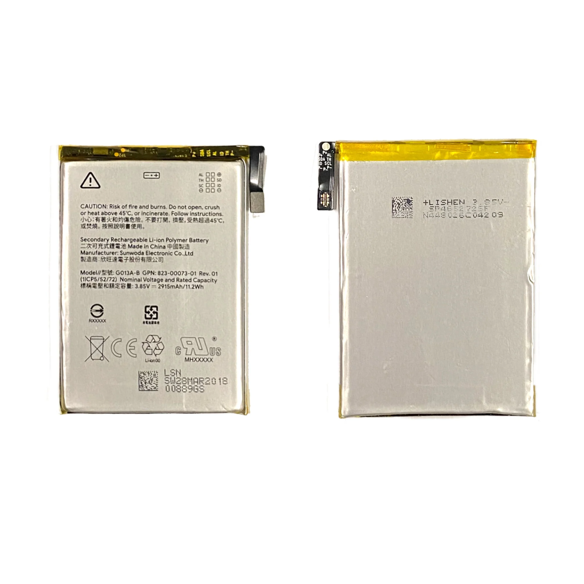 Google Pixel 3 Replacement Battery & Free Sticker Included