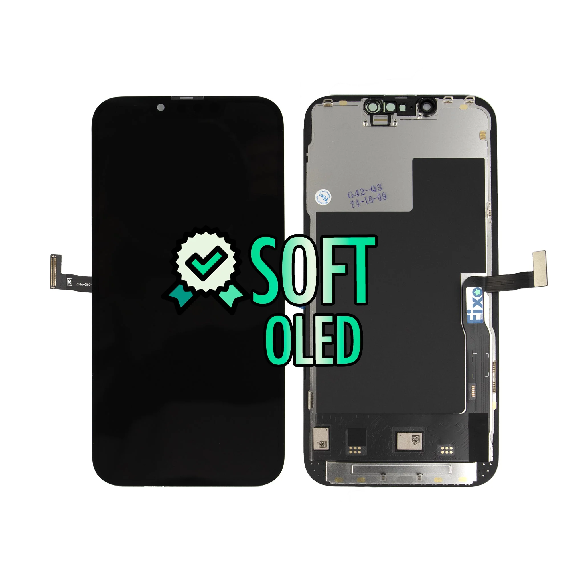 iPhone 13 Pro Replacement LCD Glass Screen - Soft OLED 120Hz