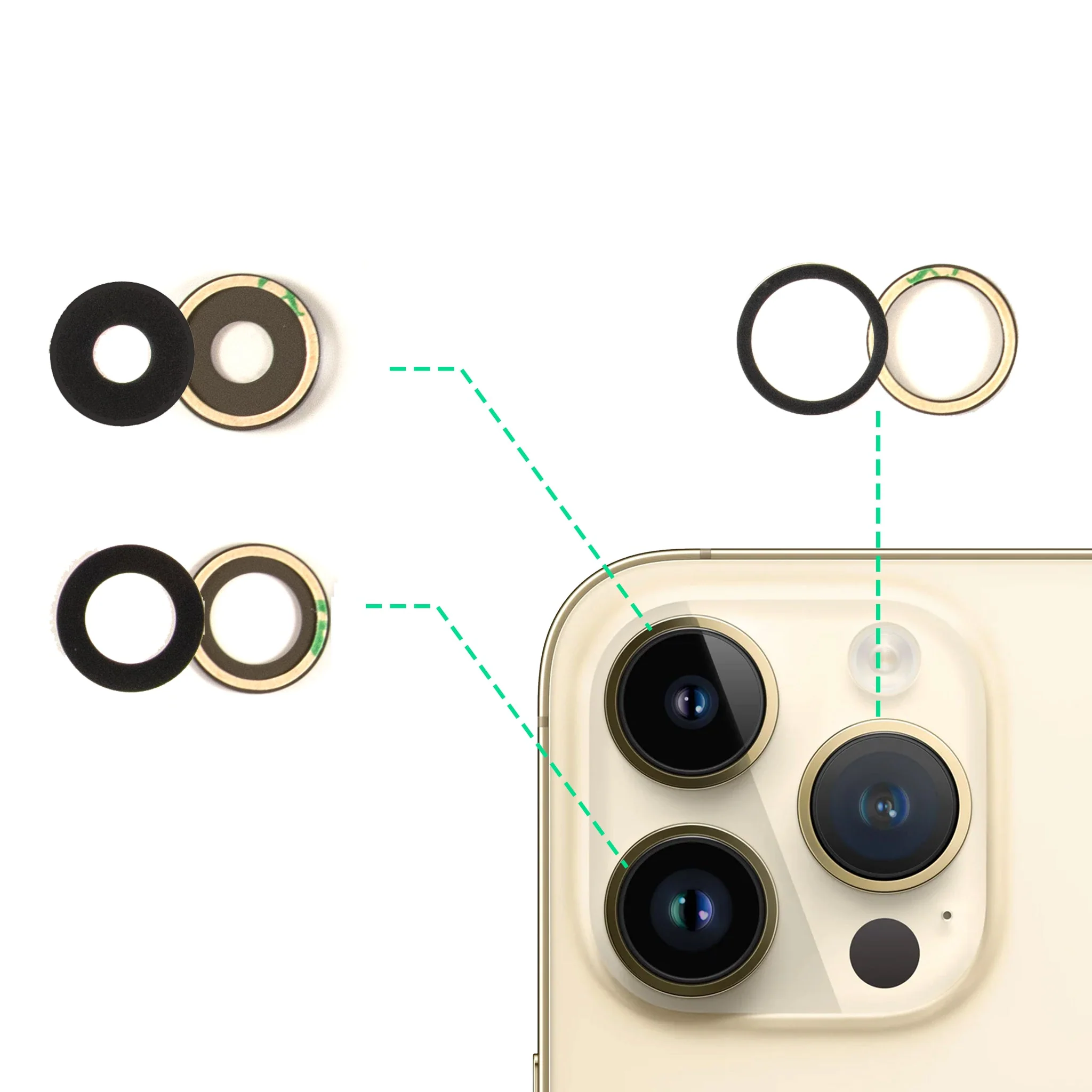 iPhone 14 Pro Max Replacement Rear Camera Lens Glass