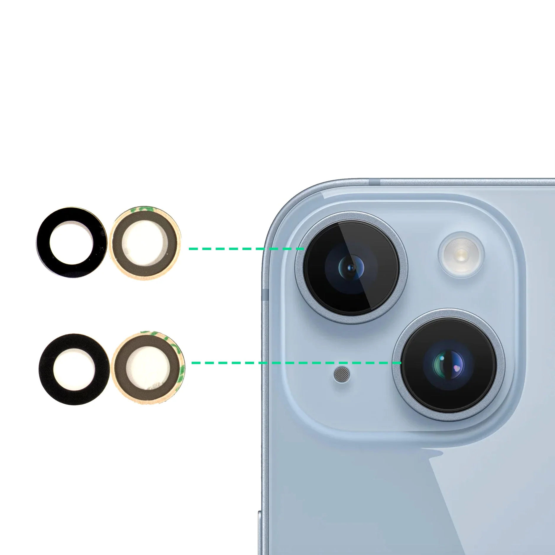 iPhone 14 Replacement Rear Camera Lens Glass
