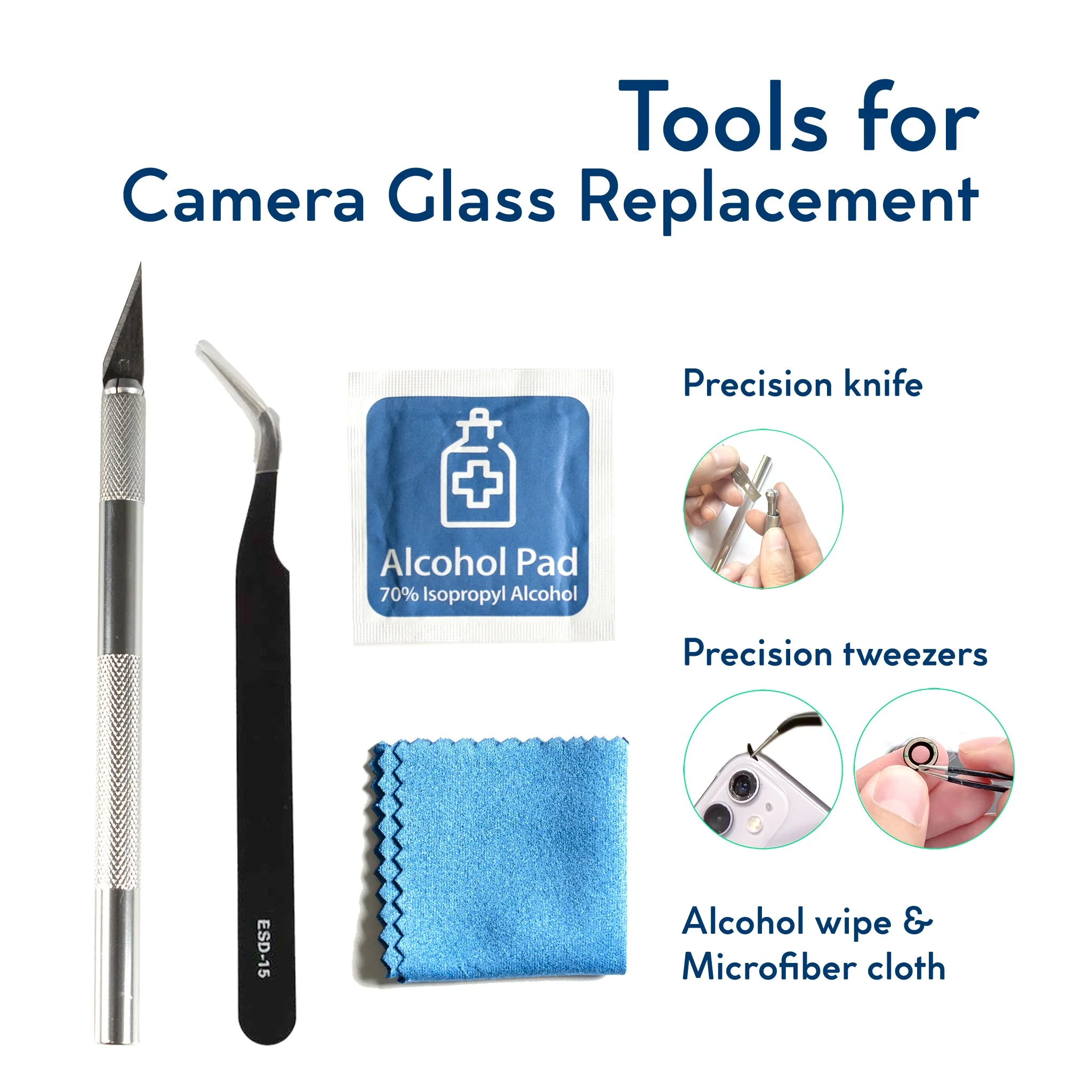For iPhone XR Replacement Rear Camera Lens Glass - Image 2