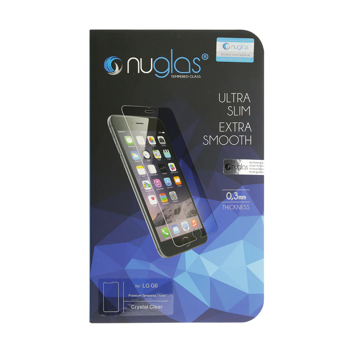 LG G6 NuGlas Tempered Screen Protector