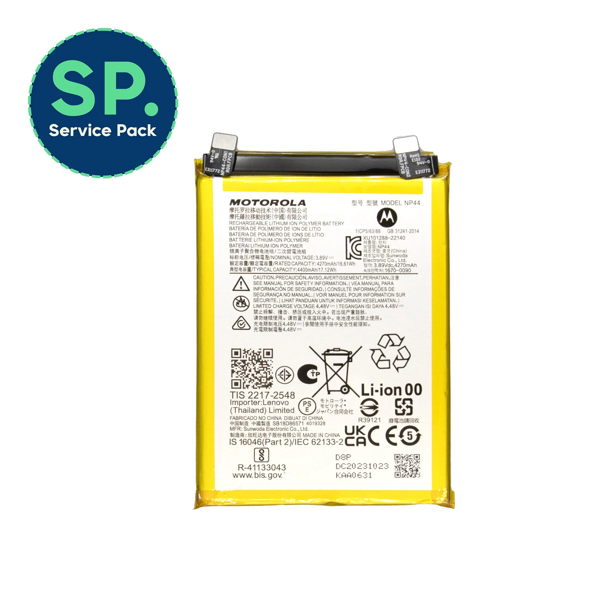 Motorola Edge 40 Replacement Genuine Battery - Service Pack (NP44)