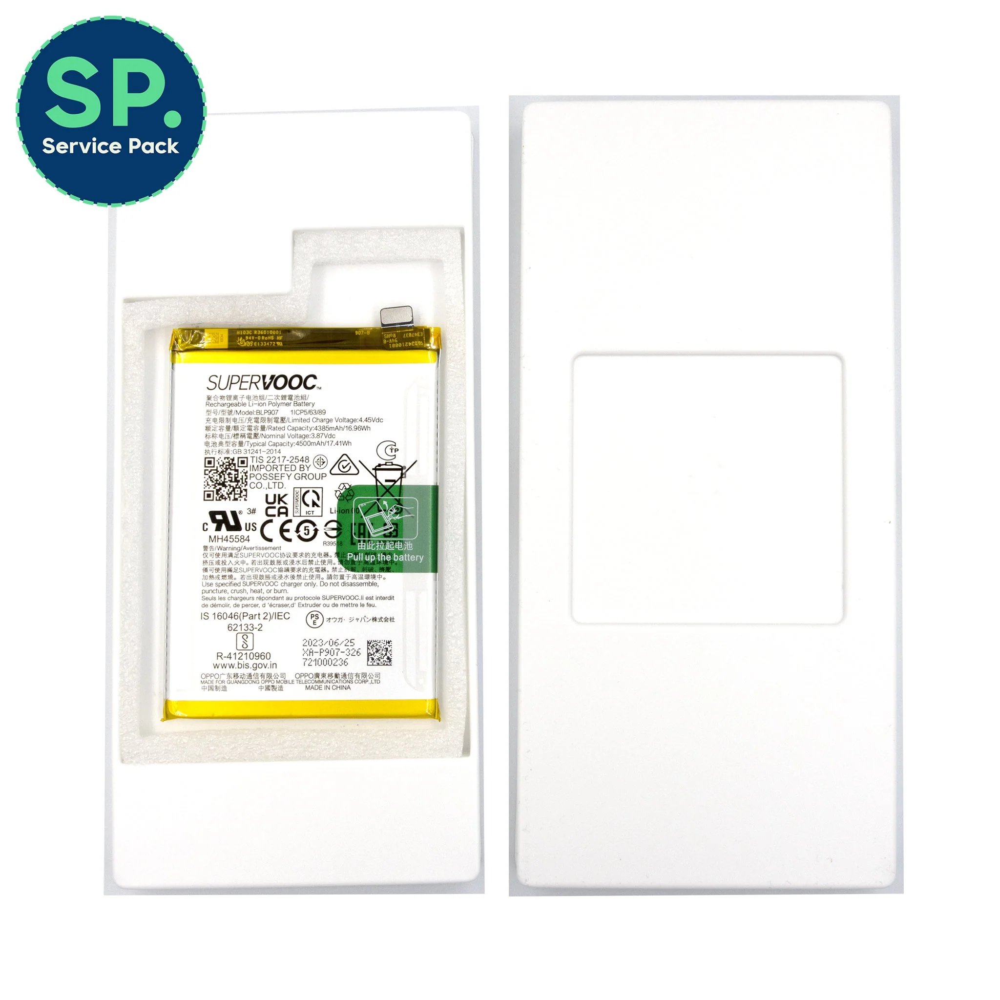 Oppo Reno7 4G Replacement Battery - Original New