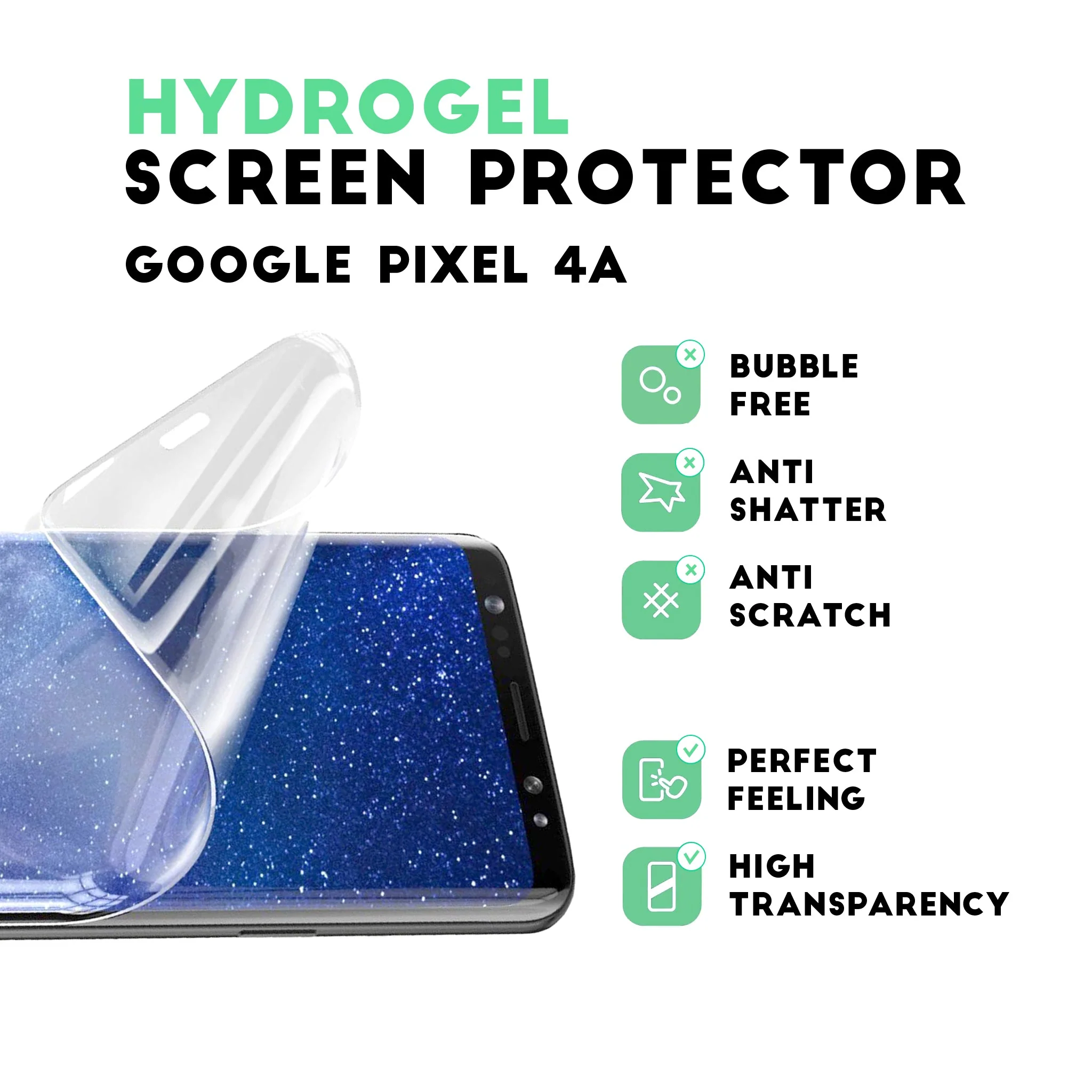 Google Pixel 4A Hydrogel Screen Protector