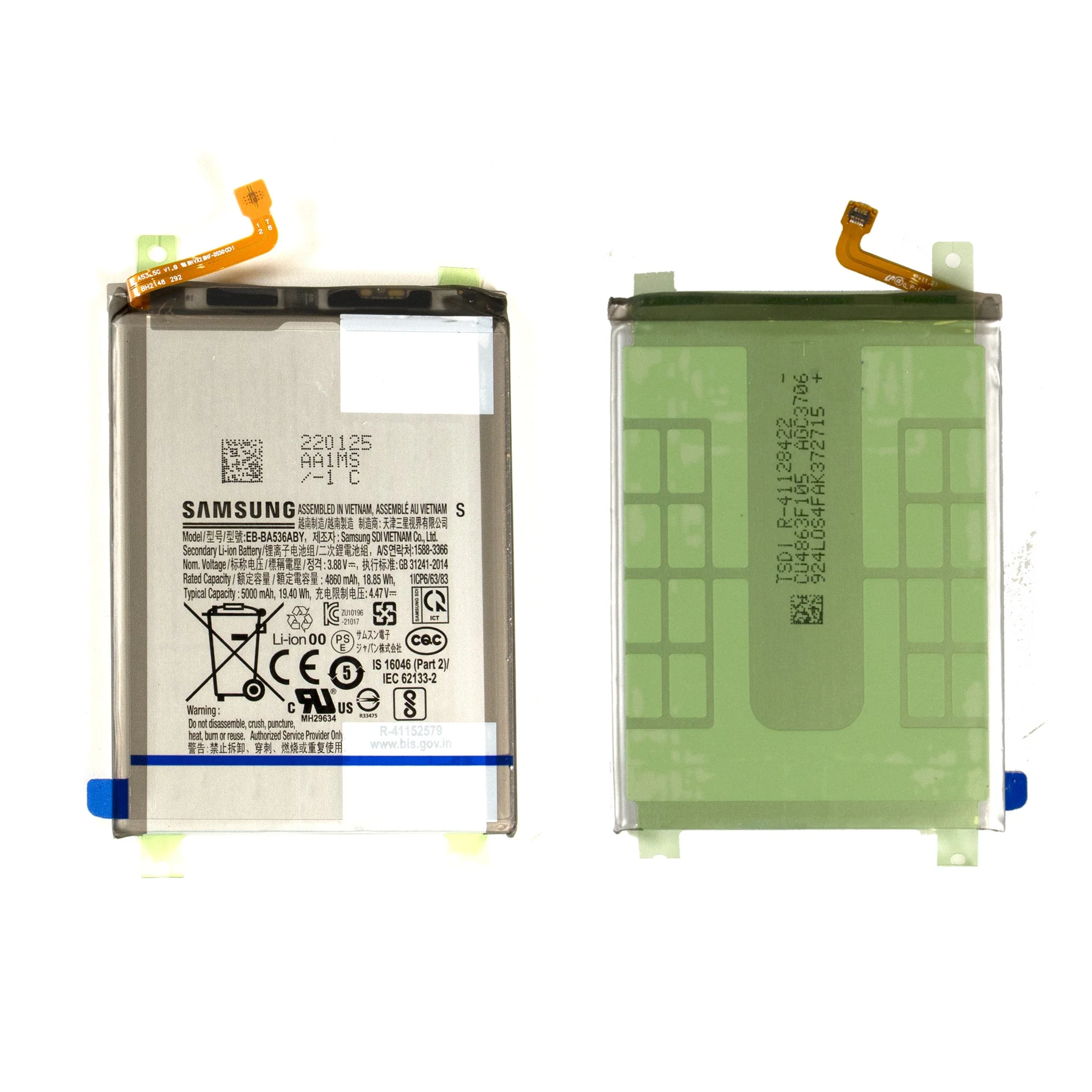 Genuine Samsung Galaxy A33 5G Replacement Battery GH82-28146A Service Pack