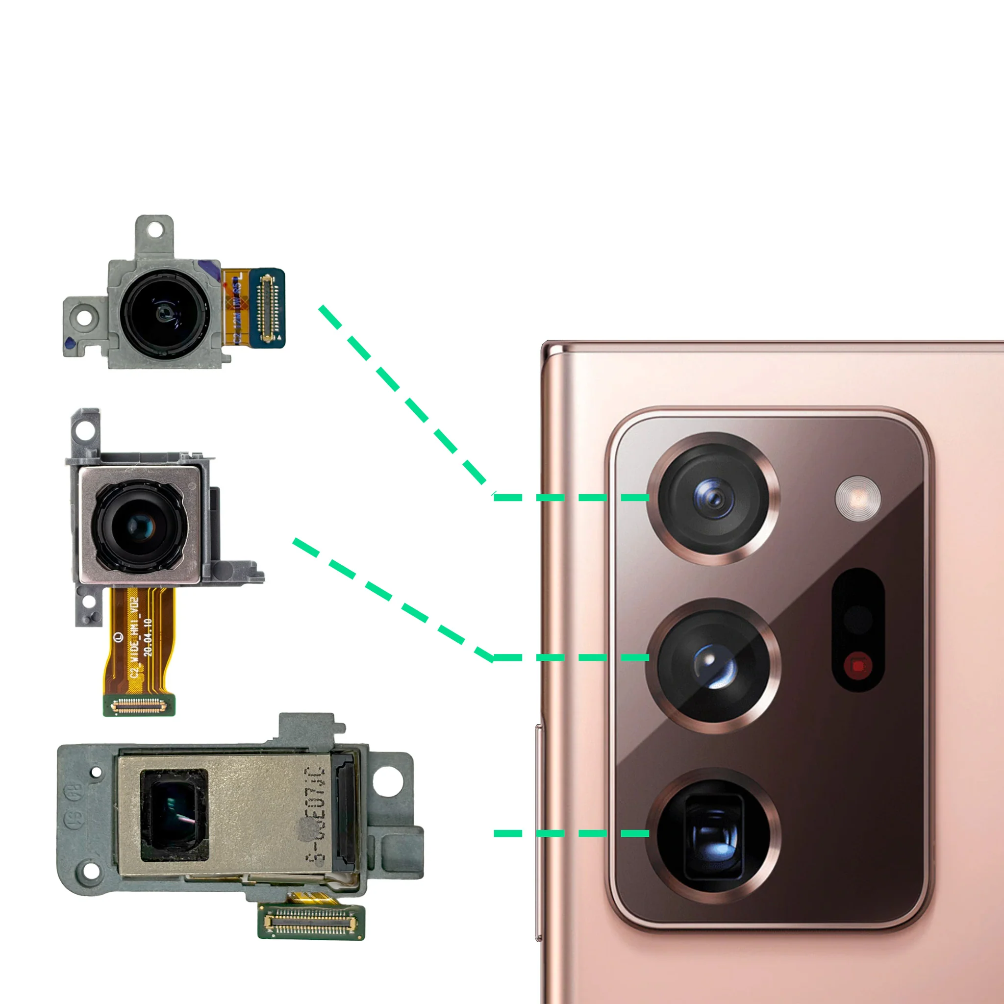 Samsung Galaxy Note 20 Ultra Replacement Rear Camera - Ultra Wide - Image 3