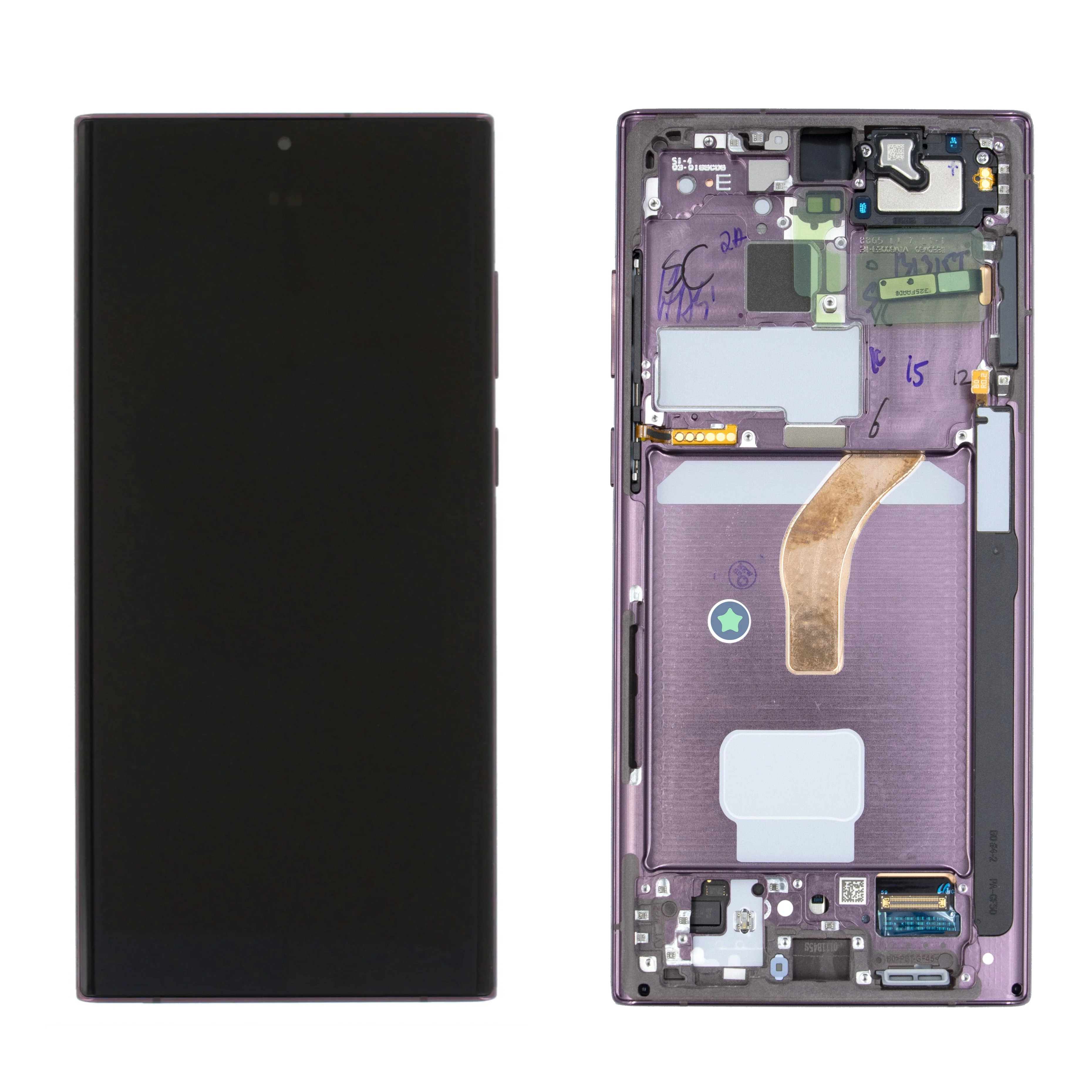Samsung Galaxy S22 Ultra Replacement OLED Screen with Frame (Genuine Samsung Service Pack) - Image 2