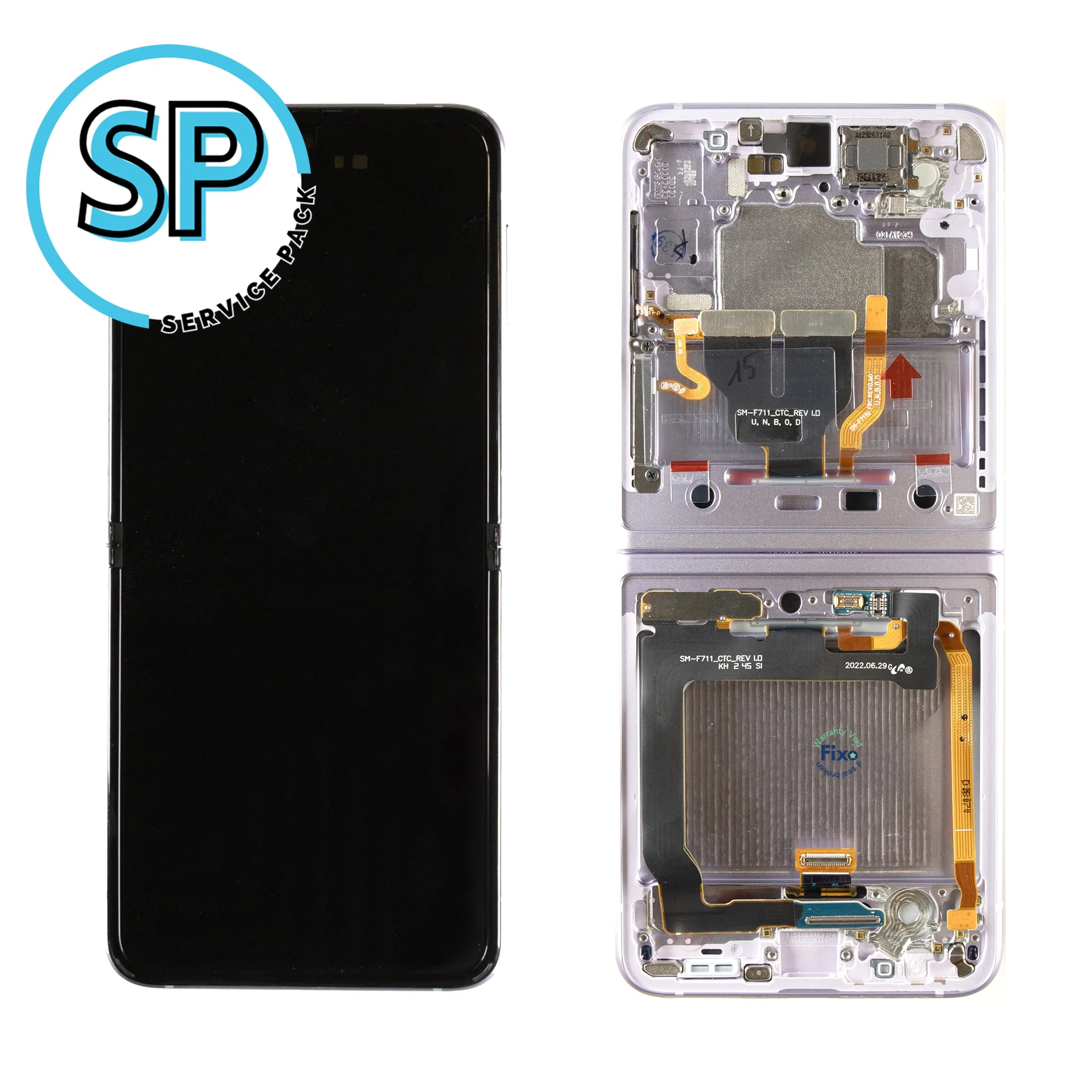 Samsung Galaxy Z Flip3 5G Replacement LCD Glass Screen with Frame