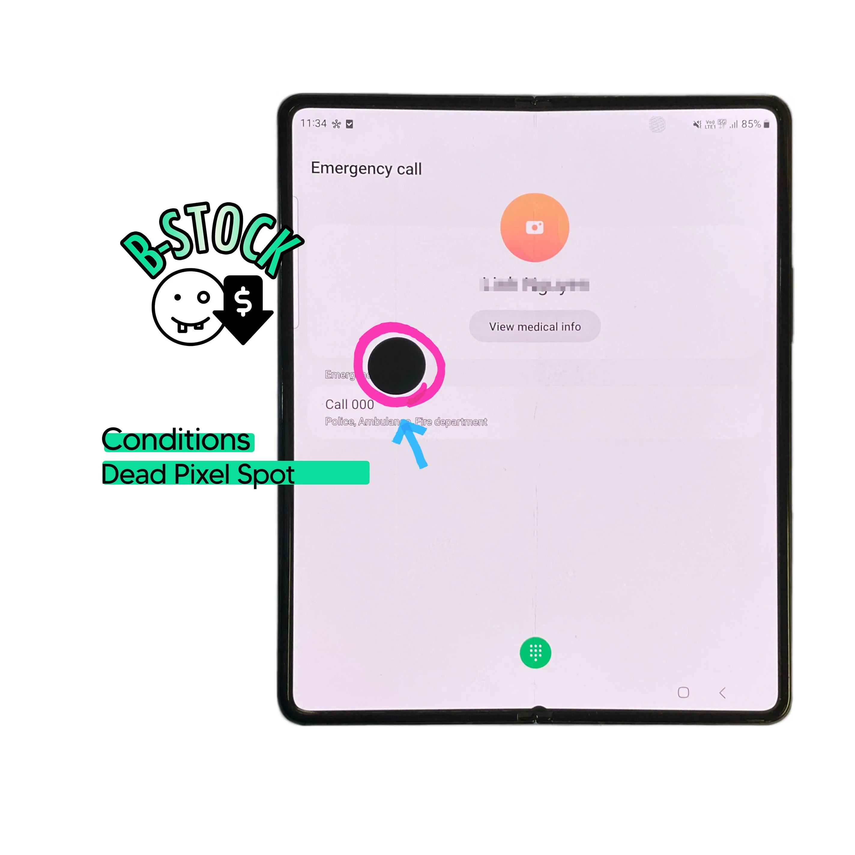 Samsung Galaxy Z Fold3 Replacement LCD Screen - Blemish